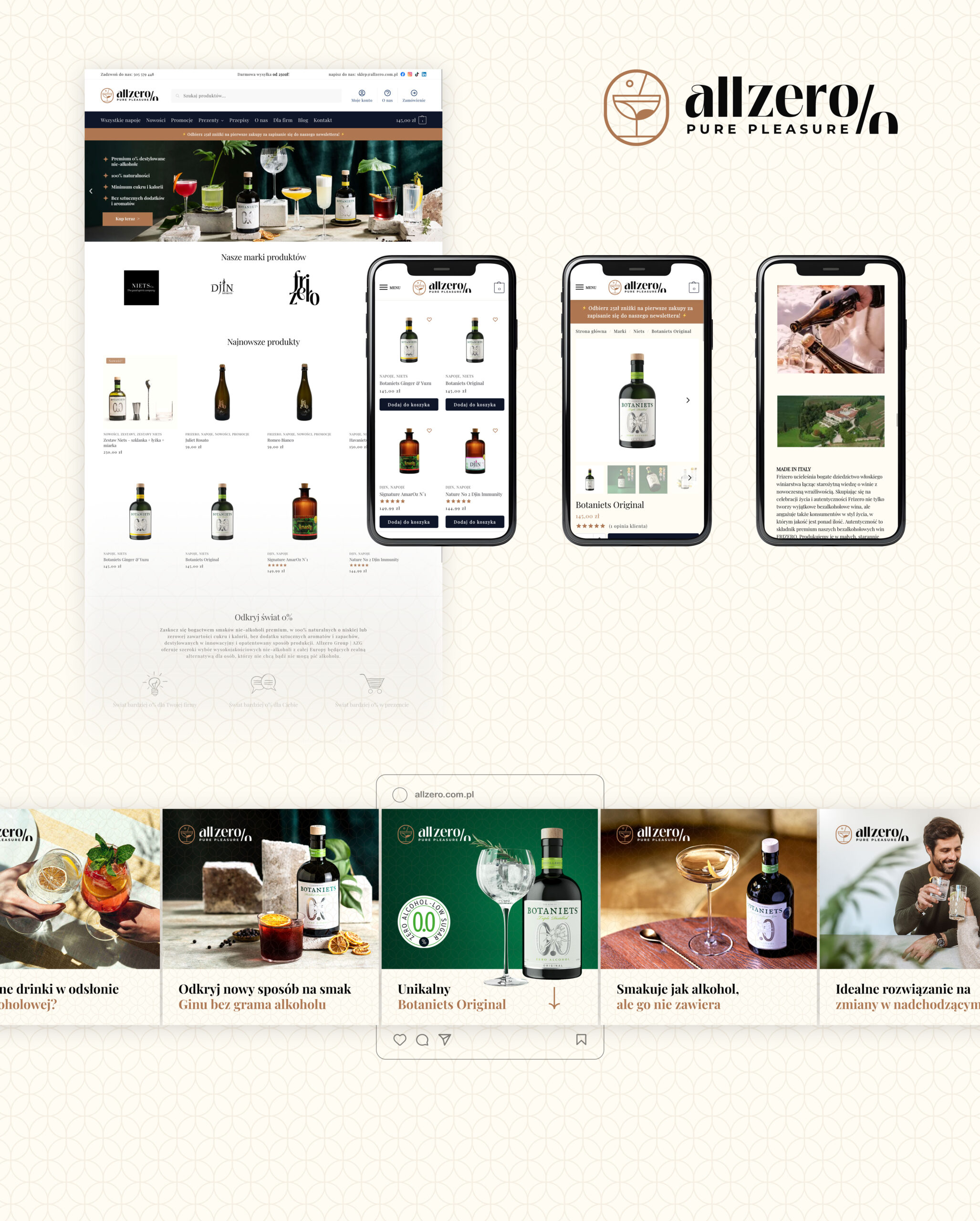 AllZero - Projekt strony internetowej