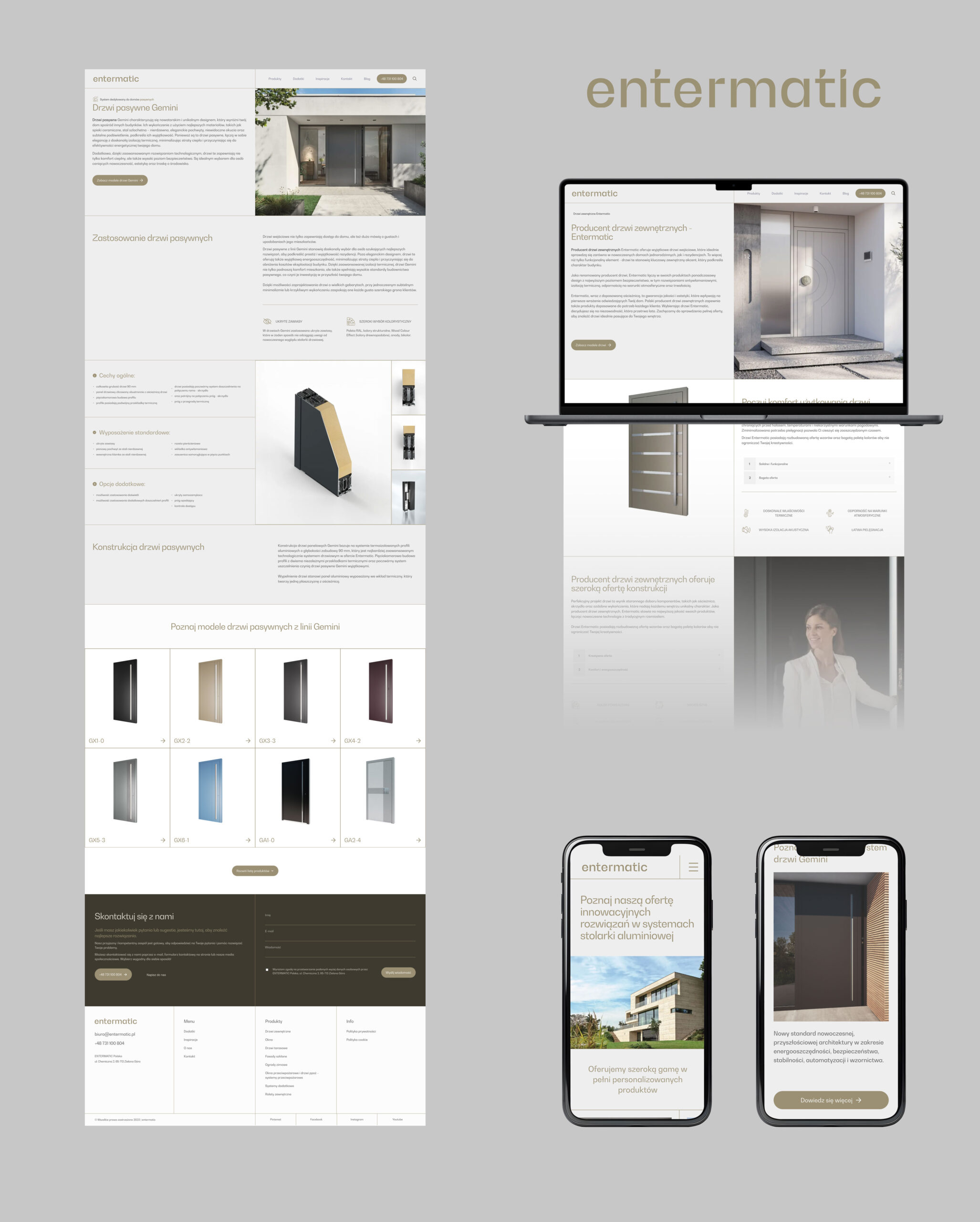 Entermatic - Projekt strony internetowej