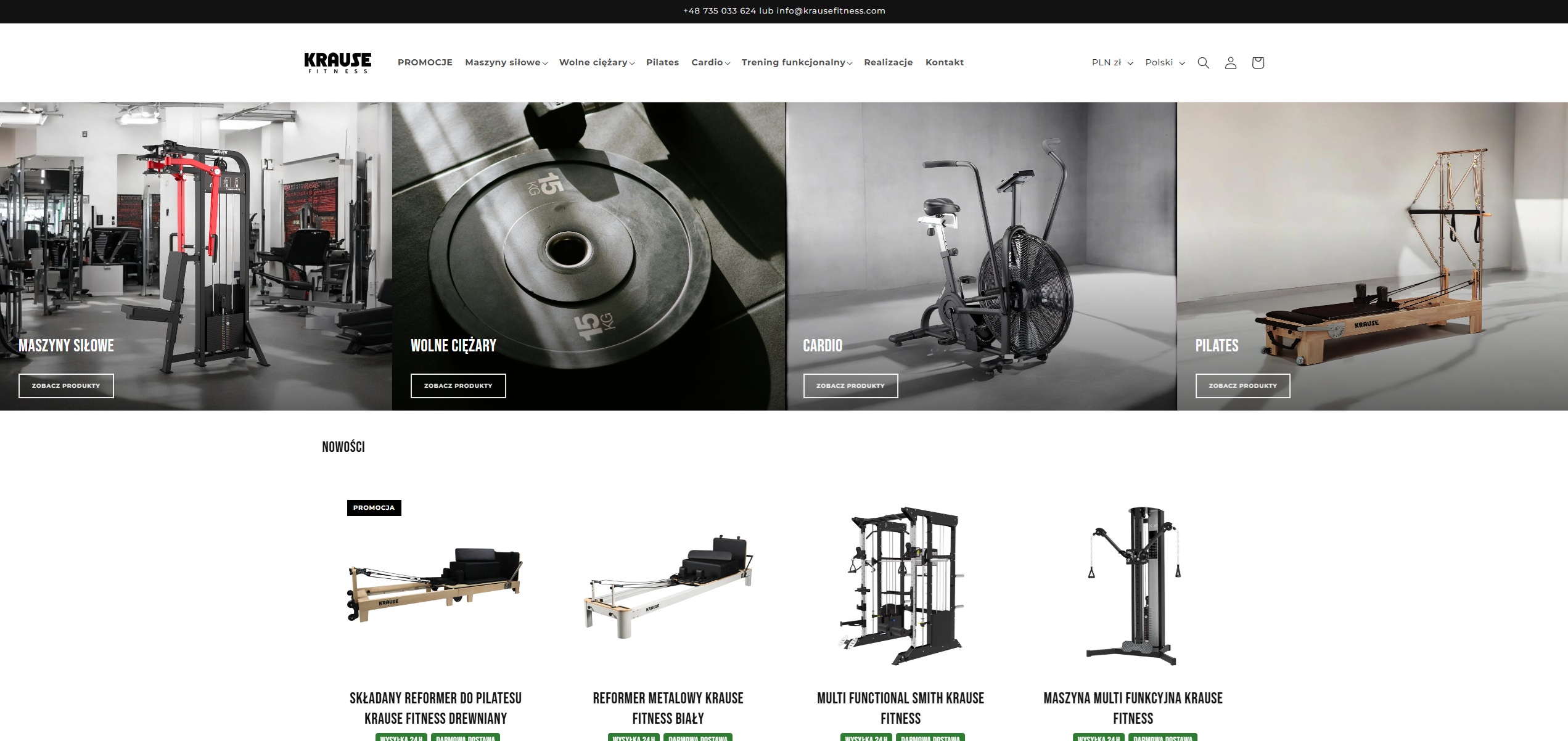 Sklep Shopify fitness