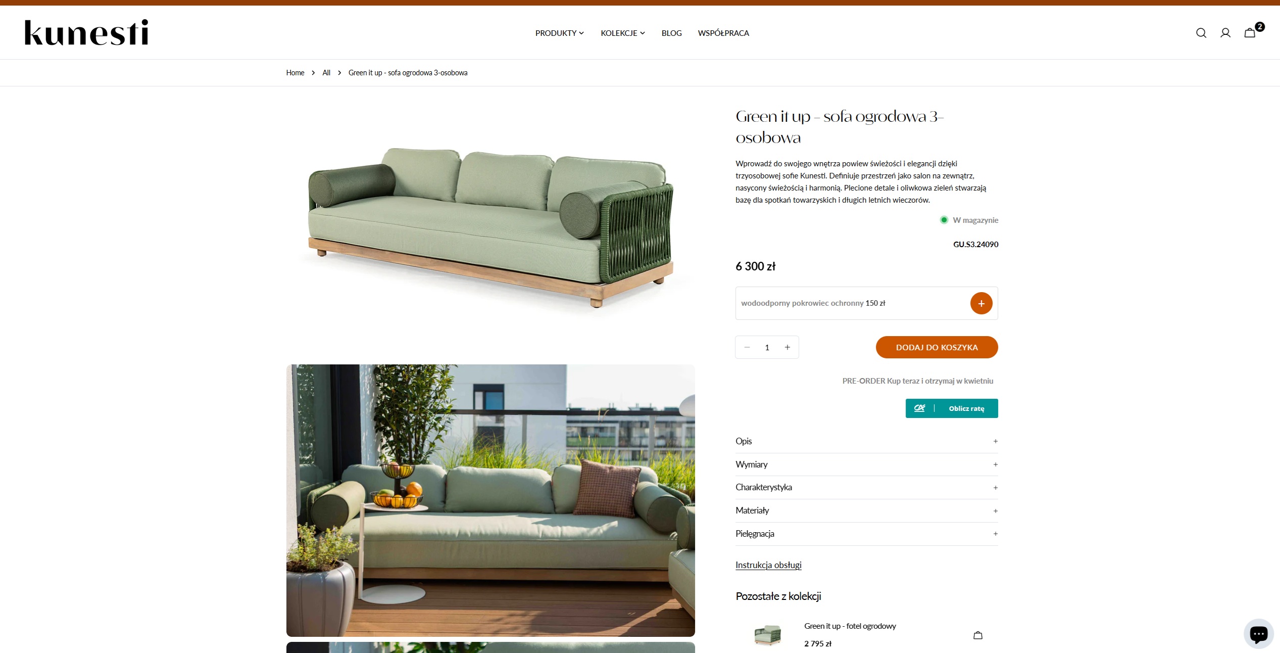 Sklep Shopify z meblami
