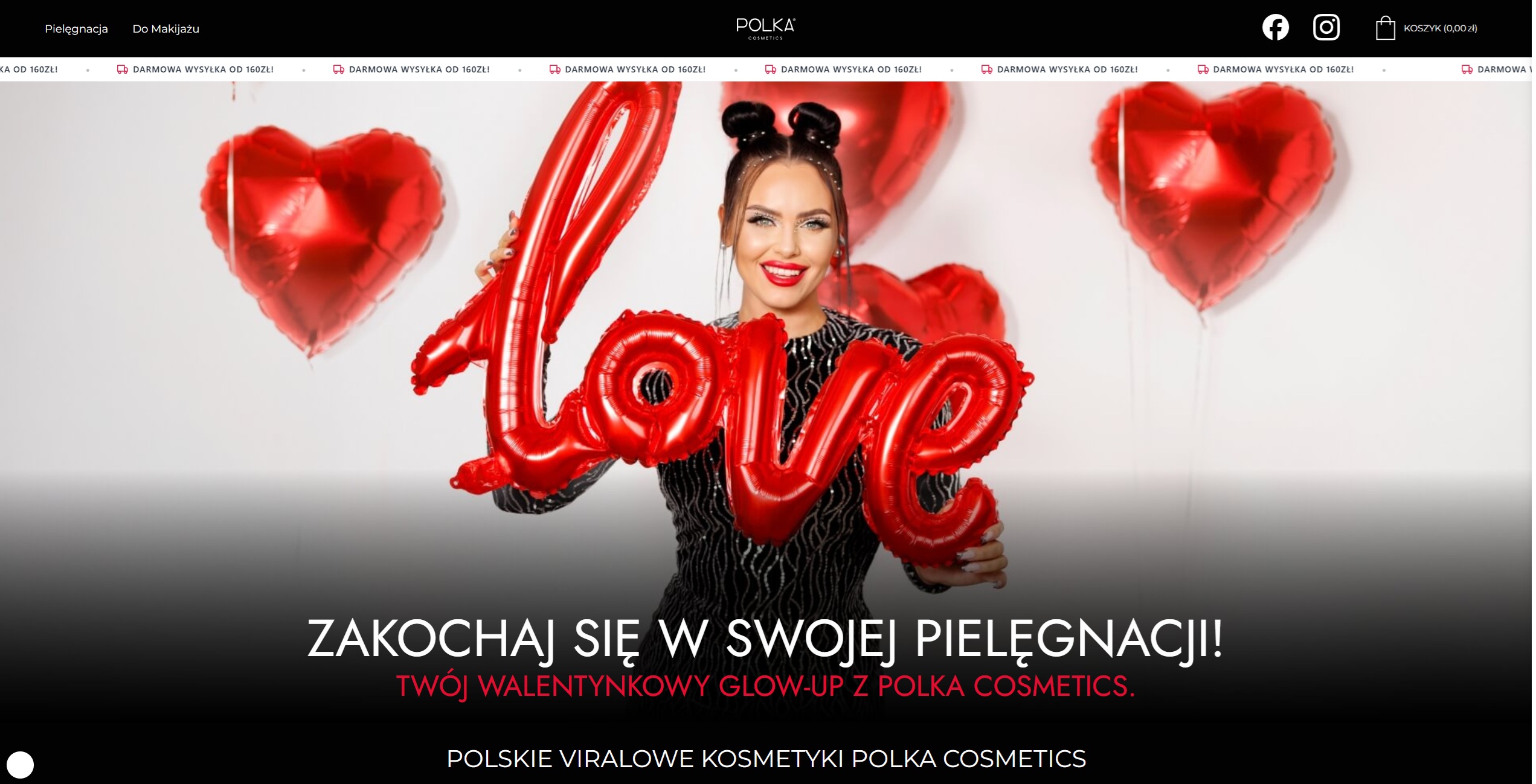 Polka Cosmetics - strona główna desktop