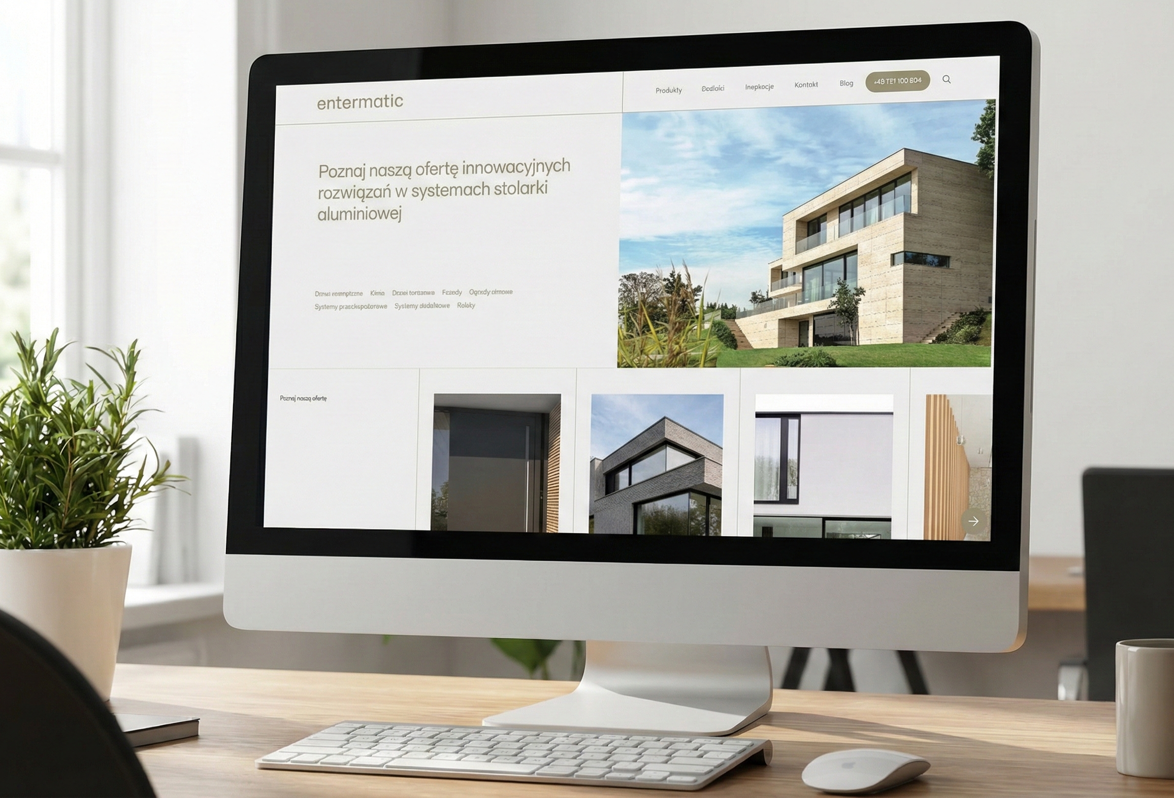Przykładowa strona firmowa WordPress zaprojektowana przez PEEKY